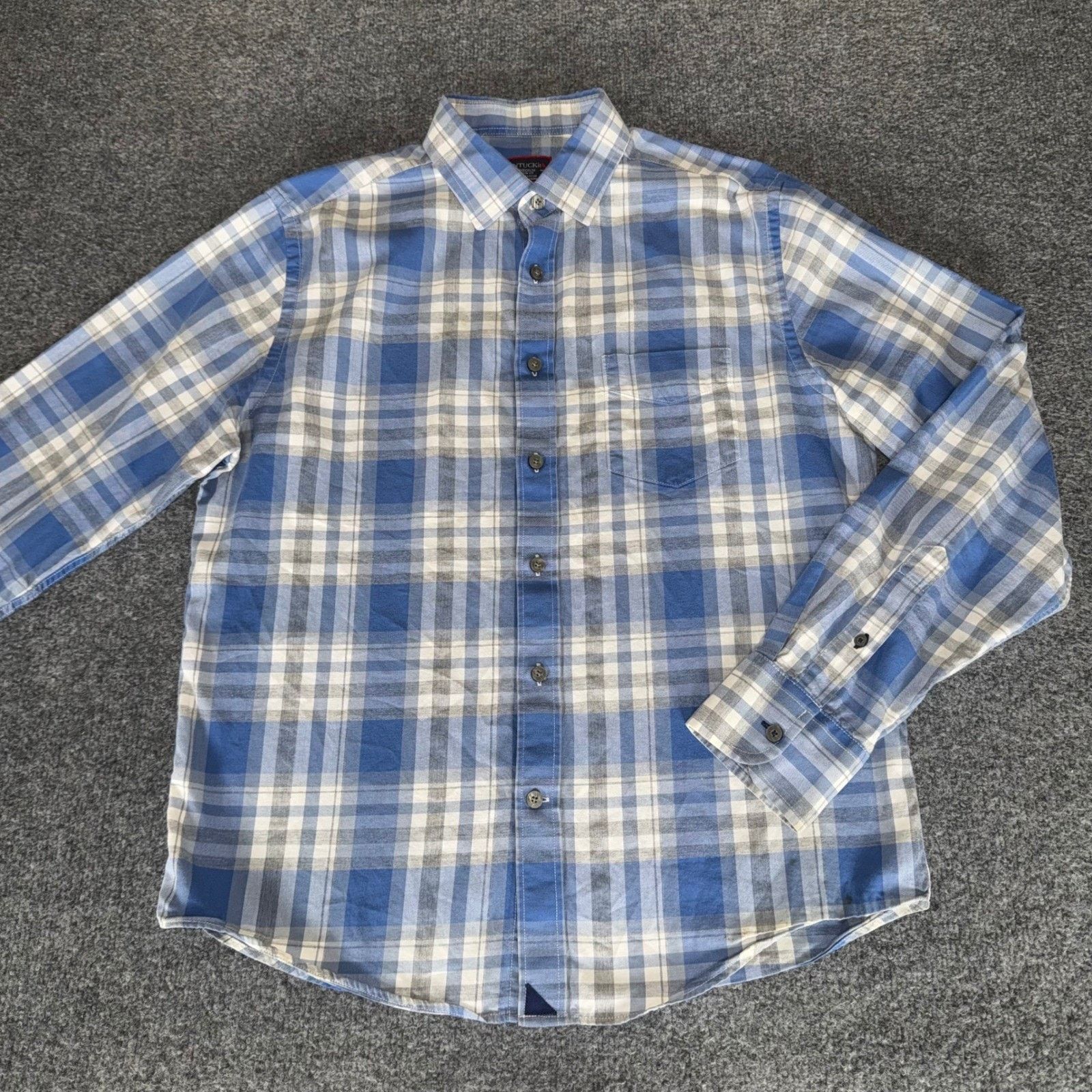 UNTUCKit UNTUCKit Shirt Mens Medium Slim Fit Blue Plaid Wrinkle Free Size US M / EU 48-50 / 2 - 1 Thumbnail