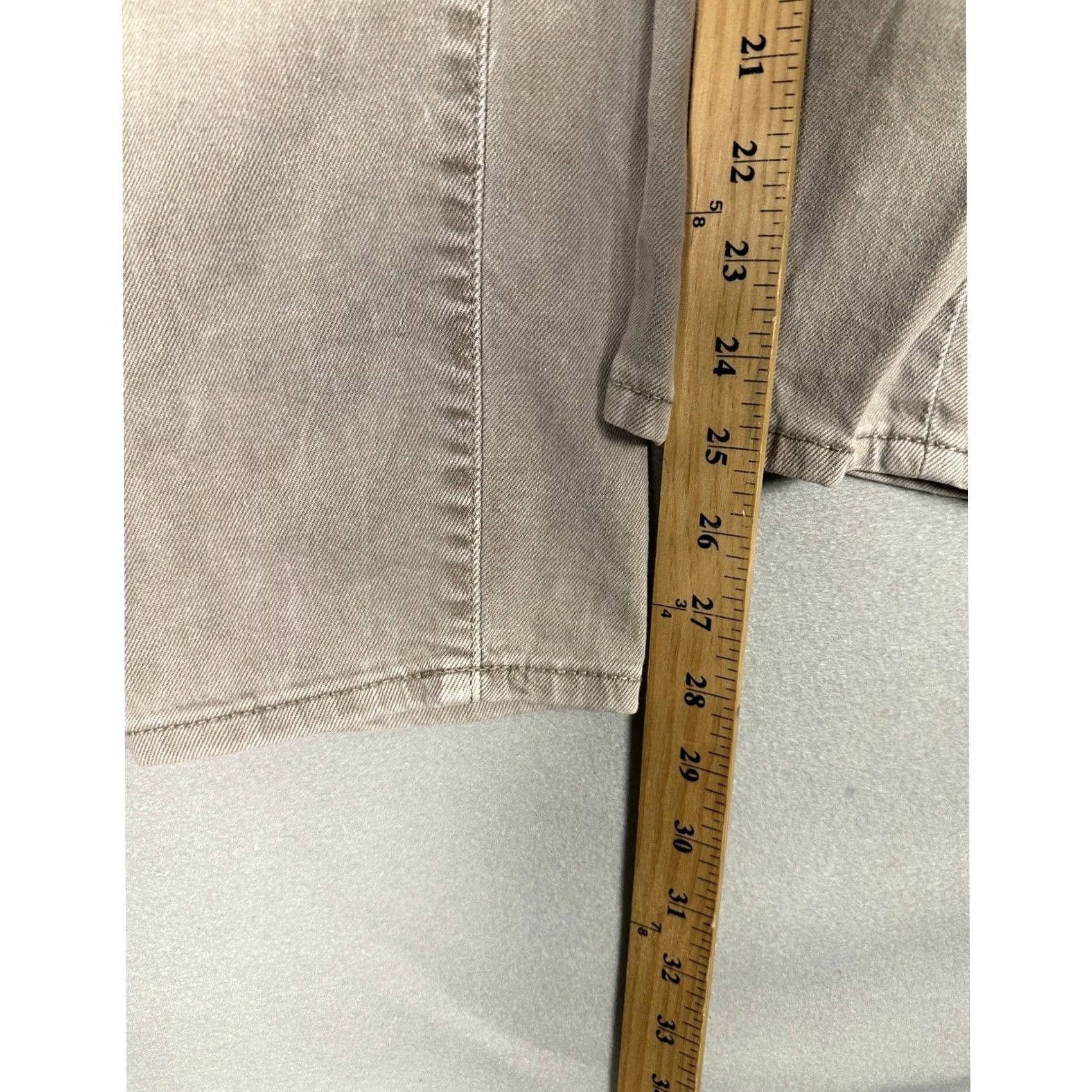 Old Navy Old Navy OG Straight Jeans Womens 14 High Rise Taupe Gray Denim 5 Pockets EUC Size 36" / US 14 / IT 50 - 5 Thumbnail