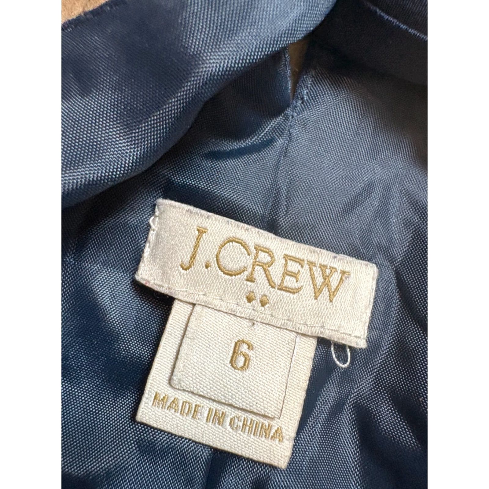 J.Crew J. Crew Dress Women's 6 Blue Sleeveless Knee Length Polyester Shift Dress Size M / US 6-8 / IT 42-44 - 4 Thumbnail