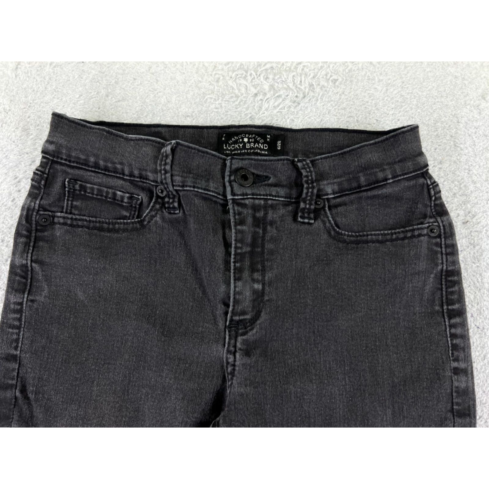 Lucky Brand Lucky Brand Jeans Womens 6 Black Denim Brooke Legging Jean Skinny Tapered Size 28" / US 6 / IT 42 - 4 Thumbnail