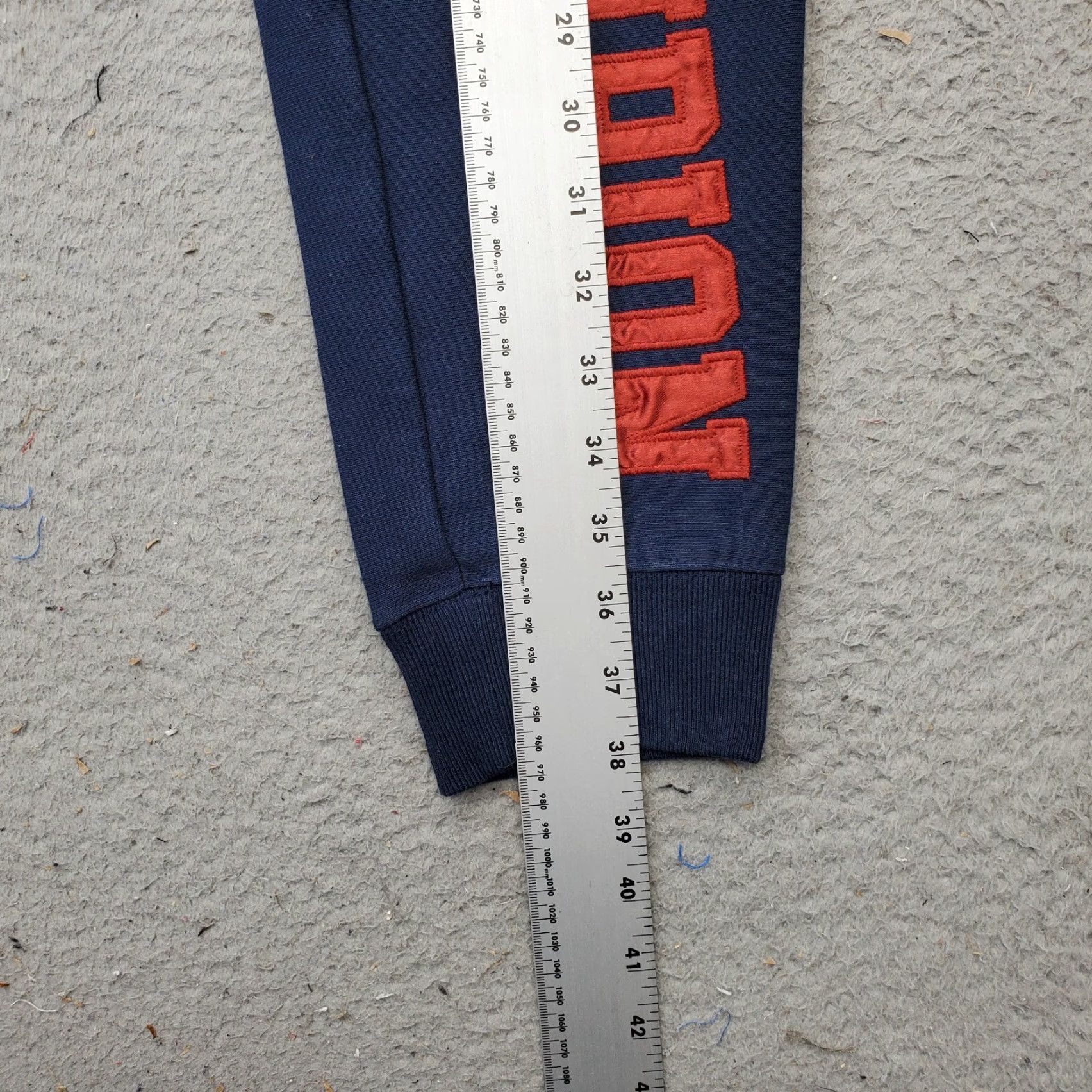 Champion Champion Reverse Weave Jogger Pants Women XS Blue Fleece Lined Comfort Waist Size 26" / US 2 / IT 38 - 4 Thumbnail