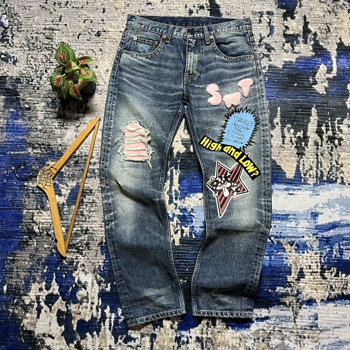 Hysteric Glamour × Japanese Brand 🔥RNA inc Hysteric Glamour inspired Distressed Jeans Size US 31 - 1 Thumbnail