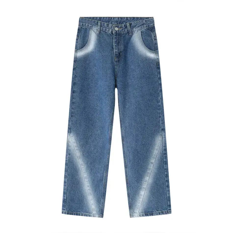 Japanese Brand Retro loose wide leg tie dye jeans Size US 32 / EU 48 - 5 Thumbnail