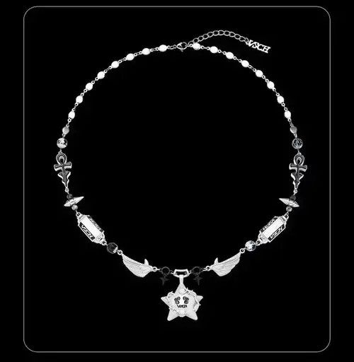 Jewelry Wings Stitching Star Necklace Size ONE SIZE - 4 Thumbnail