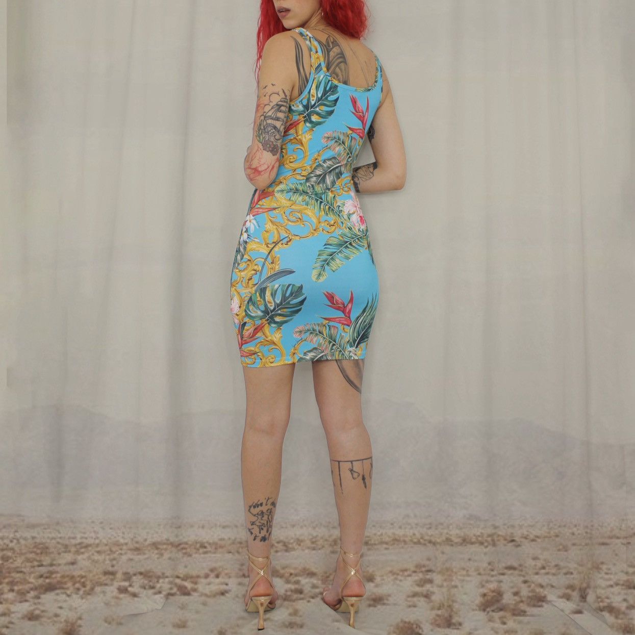 Vintage 🌿GIANNI KAVANAGH TEAL DRESS🌿 Size S / US 4 / IT 40 - 3 Thumbnail