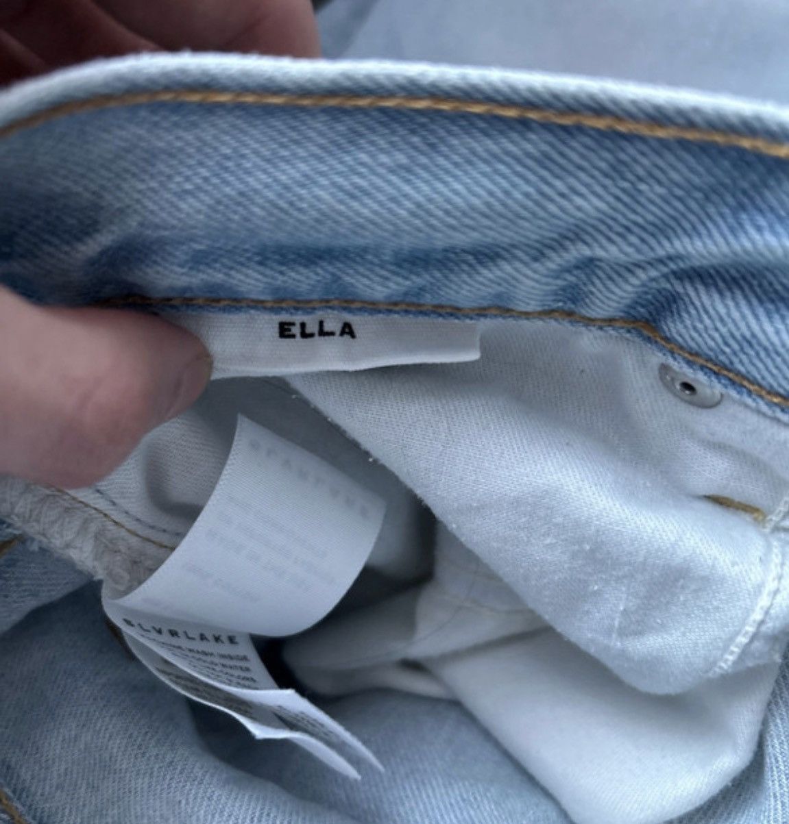 SLVRLAKE SLVRLAKE Ella High-Rise Relaxed Curve Jeans W27 Size 27" / US 4 / IT 40 - 13 Thumbnail