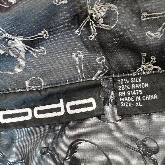Other Vintage Y2K ODO Skulls Silk Button Shirt Size US XL / EU 56 / 4 - 3 Thumbnail