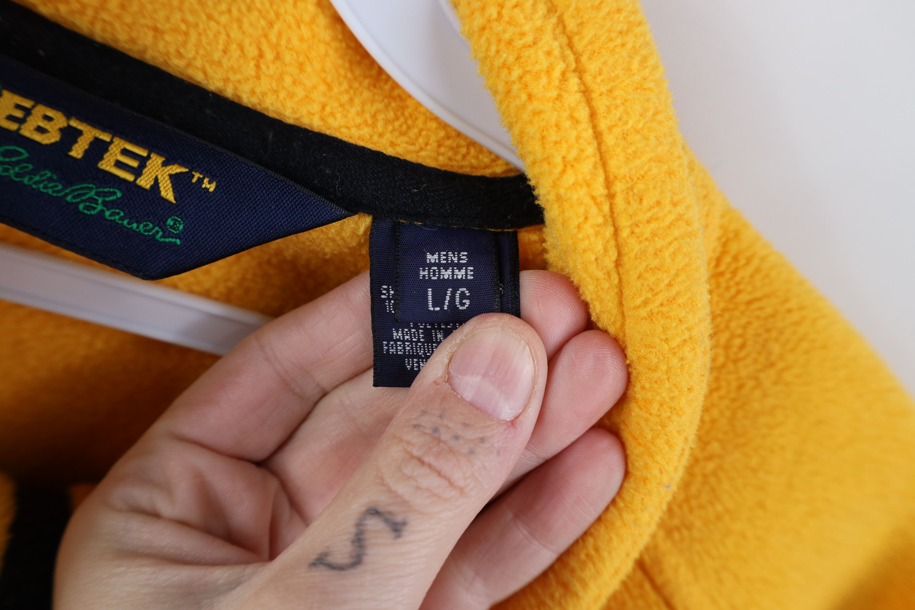 Eddie Bauer Vintage 90s Eddie Bauer Spell Out Half Zip Fleece Sweater Size US L / EU 52-54 / 3 - 11 Thumbnail