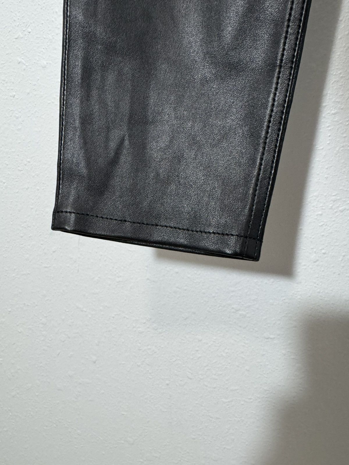 Rag & Bone EUC Rag & Bone Lambskin Leather Skinny Pants in Black Size 23" - 7 Thumbnail