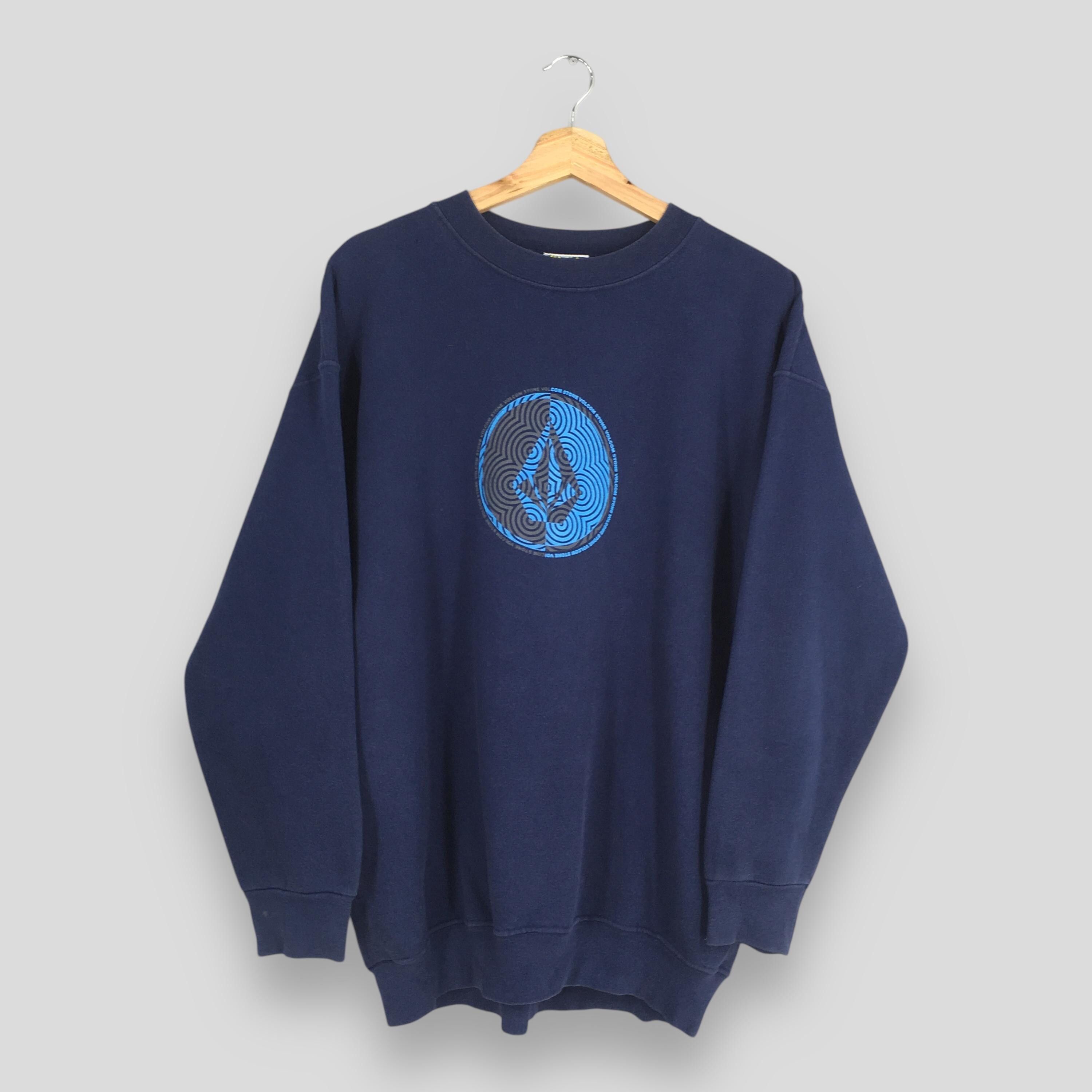 Vintage × Volcom Vintage 90s Volcom Skateboarding Blue Sweatshirt Medium Size US M / EU 48-50 / 2 - 1 Thumbnail