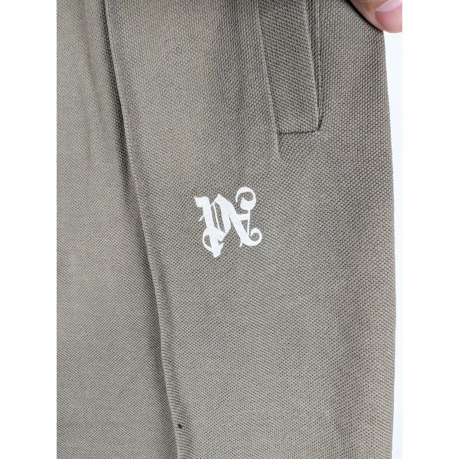 Palm Angels o1rshd1 Monogram Piquet Track Pant in Brown Off White Size US 34 / EU 50 - 10 Thumbnail