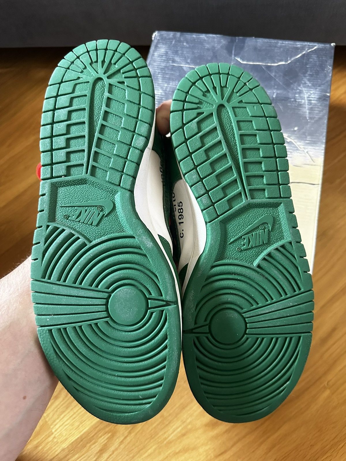 Nike × Off-White Nike x Off White dunk green Size US 10 / EU 43 - 4 Thumbnail