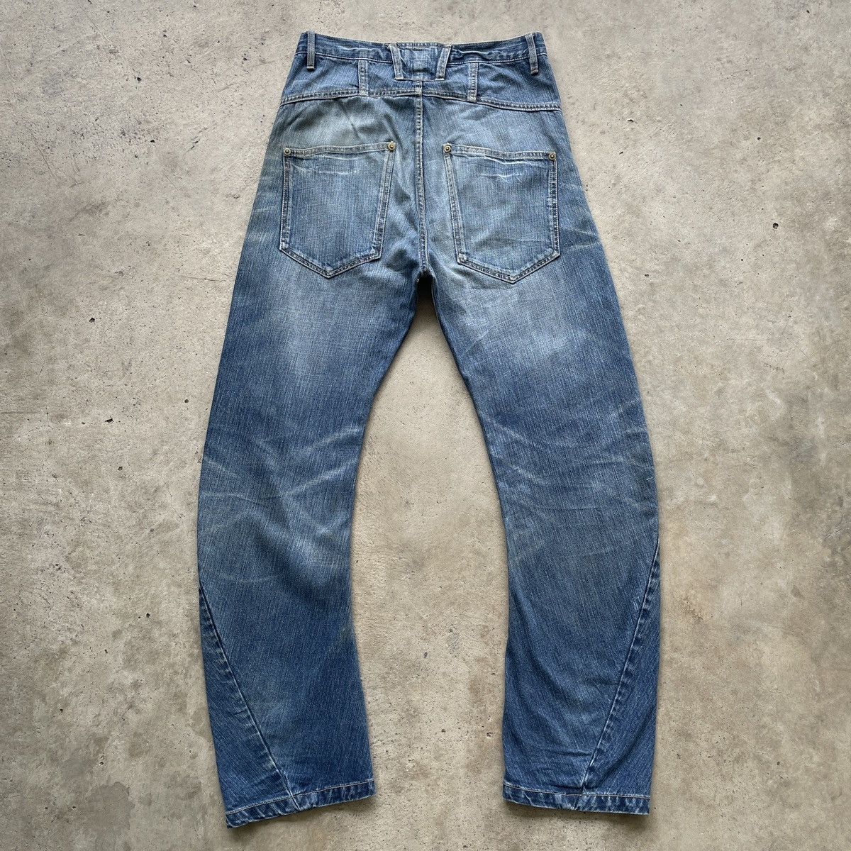 Japanese Brand Vintage Beams Heart Faded Jeans Distressed Denim Pants W30 Size US 30 / EU 46 - 2 Thumbnail