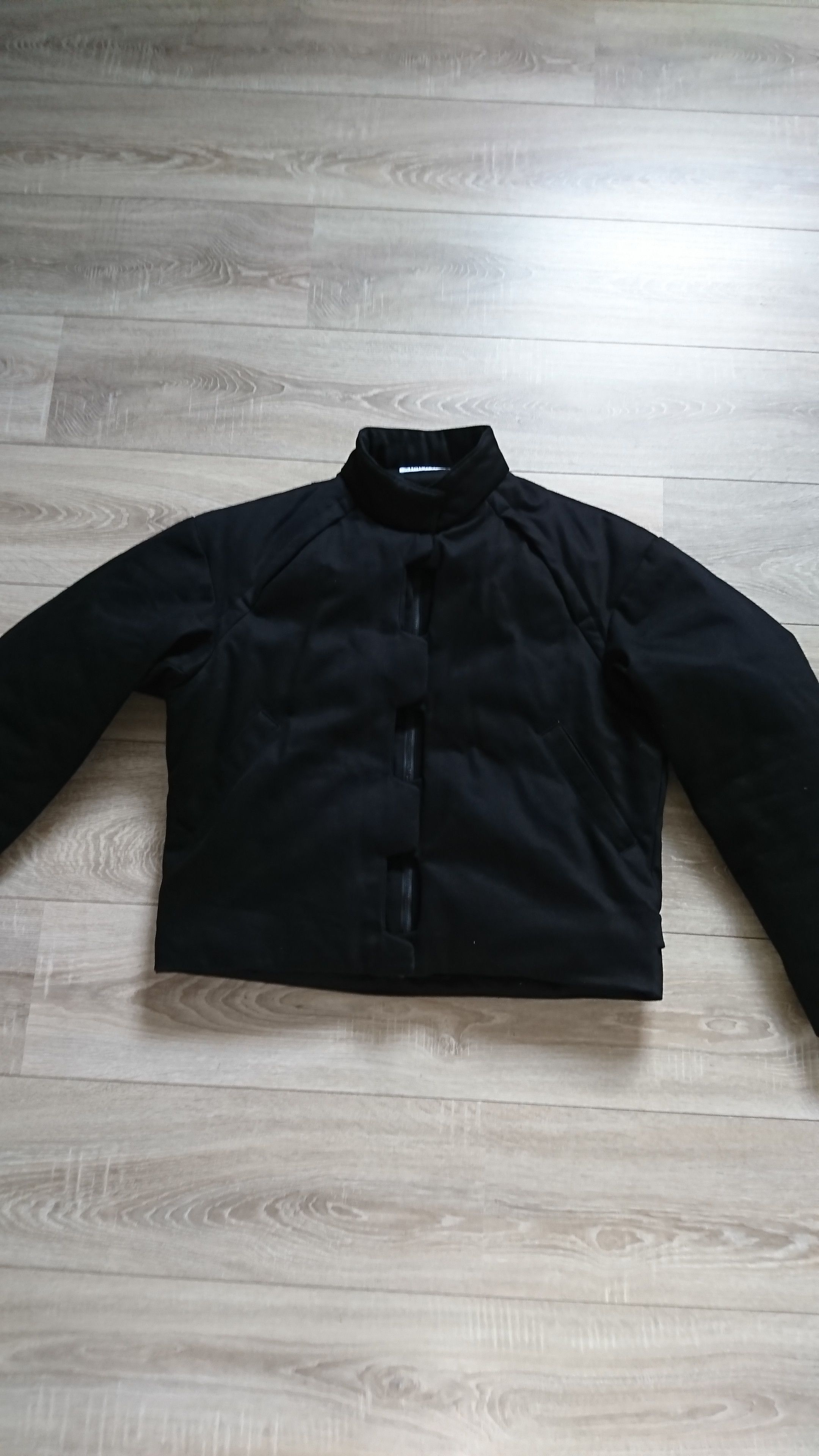 image of Ximon Lee Black Cotton Bomber Jacket (Size M), Men's (Size Medium)