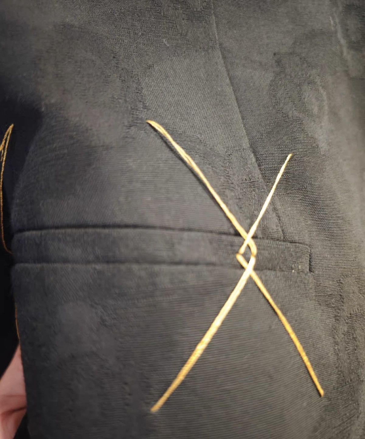Ann Demeulemeester New ann demeulemeester palace jacquard handmade suit Size 42S - 3 Thumbnail