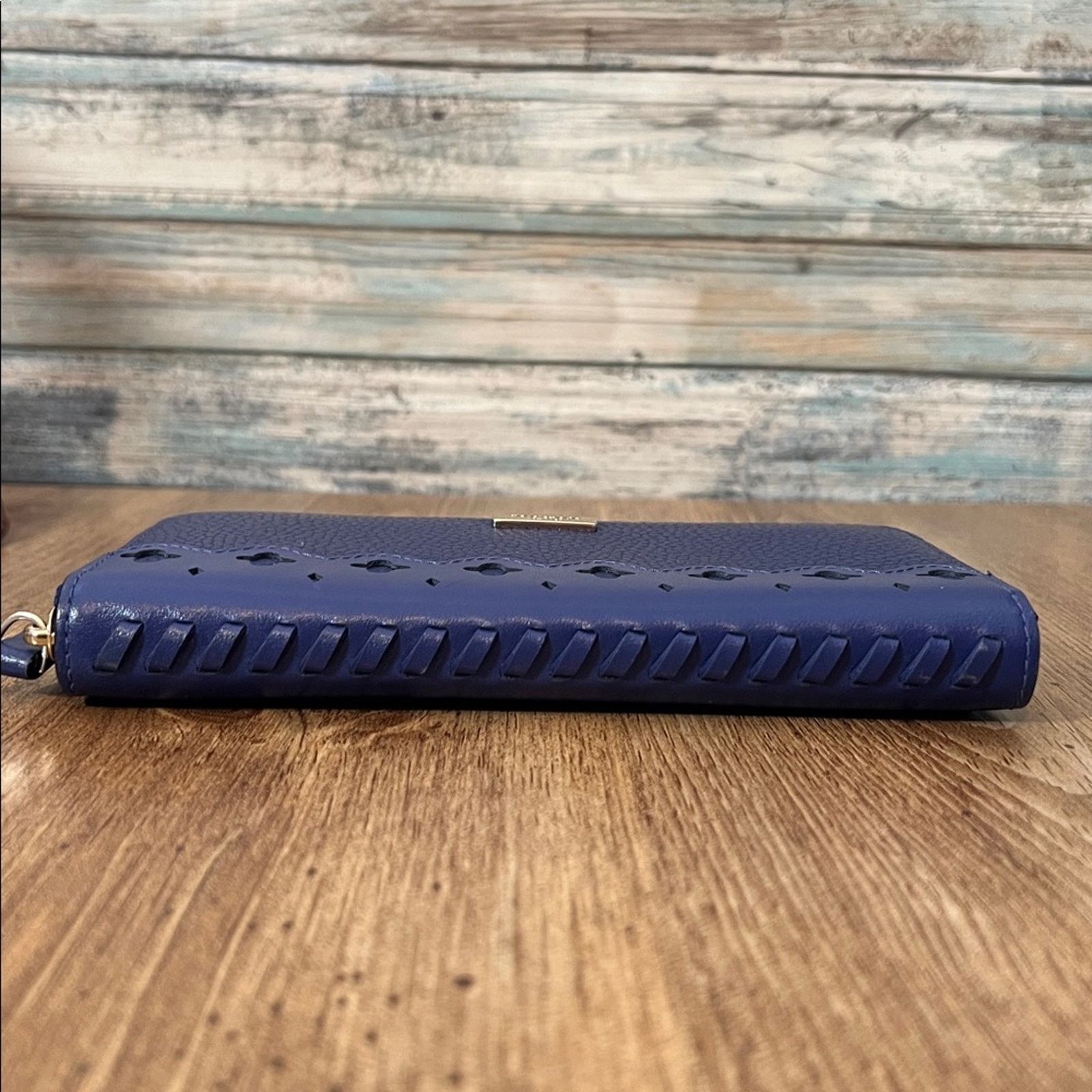Kate Spade Kate Spade Neda Market Street Accordion Wallet Blue Leather Size ONE SIZE - 3 Thumbnail