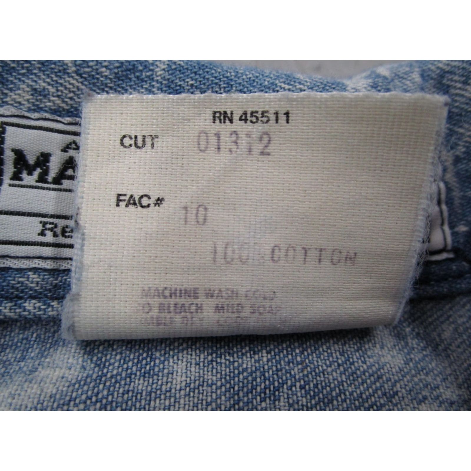 Denime VINTAGE Made in the Shade Shirt Women Small Blue Acid Wash Denim Pocket USA 90s Size S / US 4 / IT 40 - 4 Thumbnail
