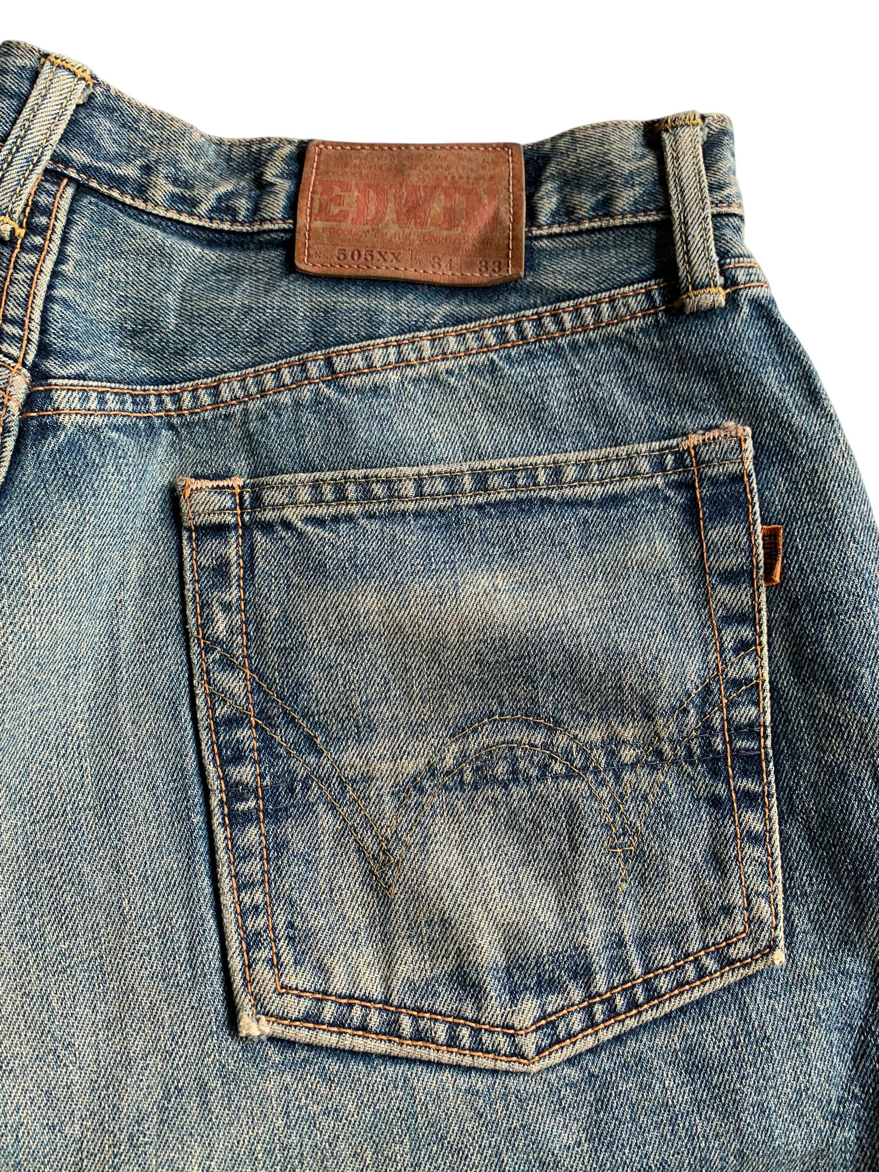 Japanese Brand × Kapital × Vintage VINTAGE EDWIN 505XX SELVEDGE RUSTY DISTRESSED DENIM Size US 34 / EU 50 - 11 Thumbnail