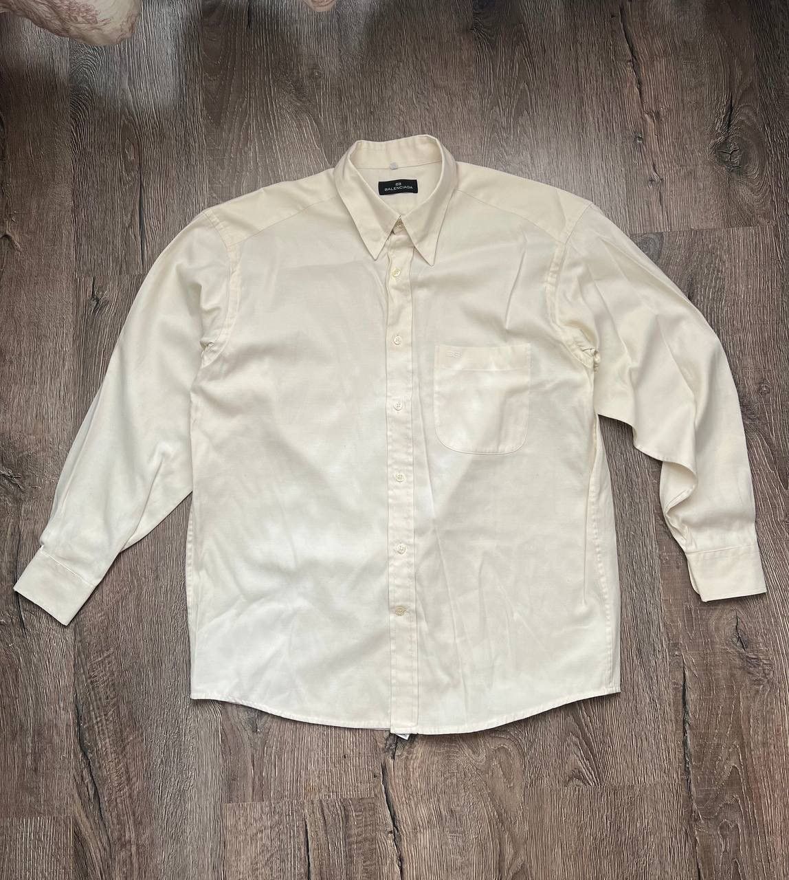 Balenciaga Vintage Balenciaga embroidered logo pocket button shirt Size US L / EU 52-54 / 3 - 1 Thumbnail