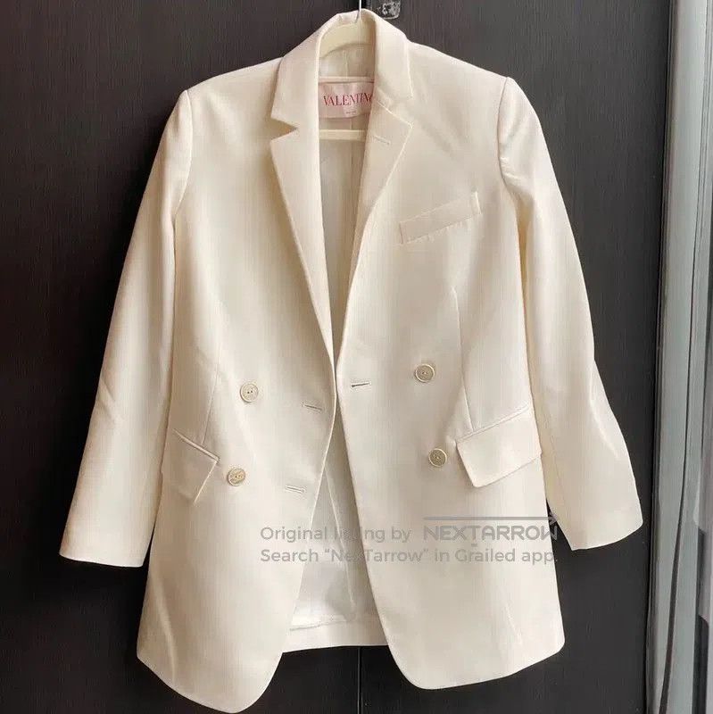 Valentino Women's White Cardigan Jacket .