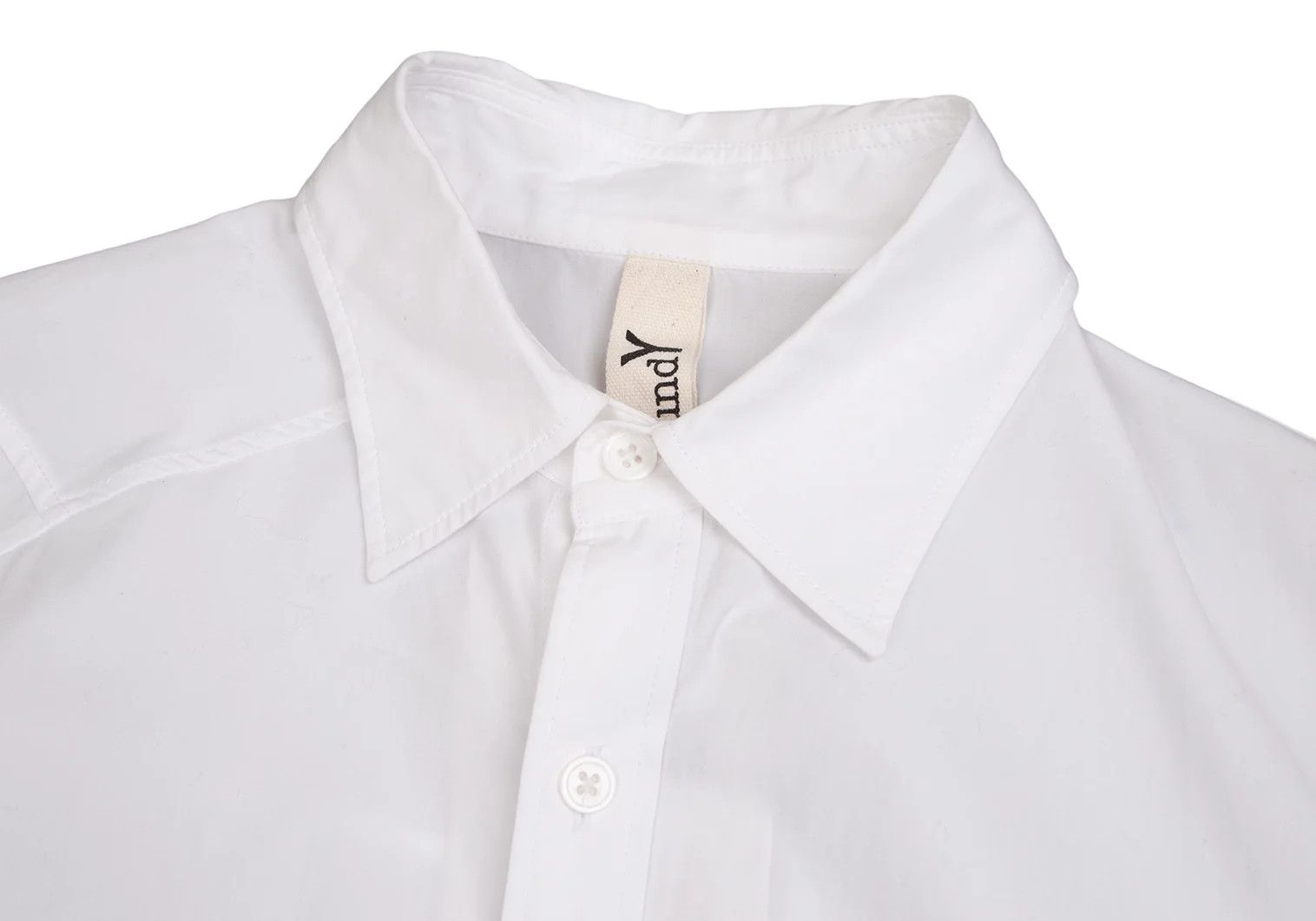 Yohji Yamamoto Cotton Long Sleeve Shirt in White with Sleeve Detail Size US S / EU 44-46 / 1 - 2 Thumbnail