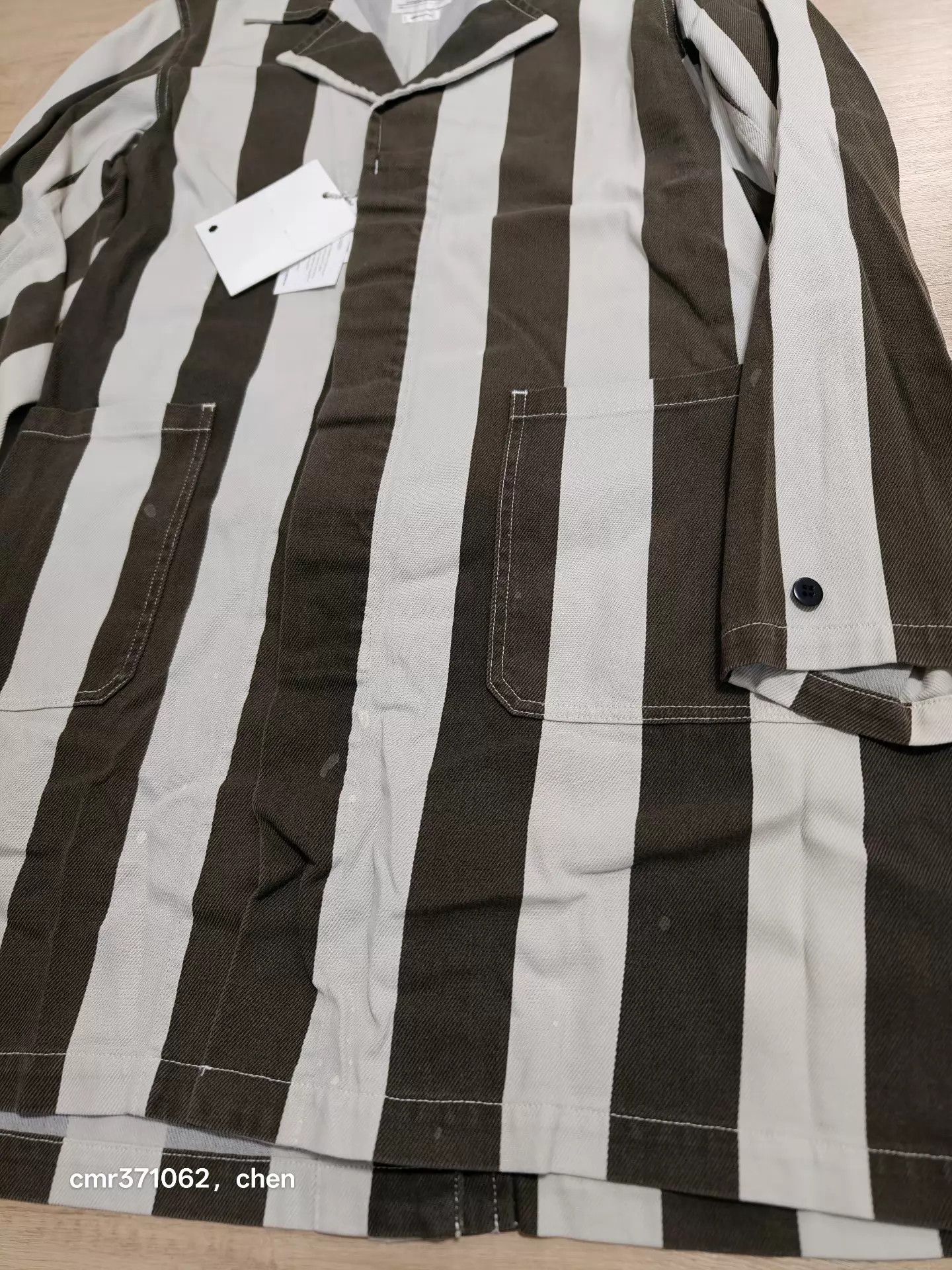 Visvim VISVIM 19SS CECILE SERVICE COAT black1 striped size M Size US M / EU 48-50 / 2 - 5 Thumbnail