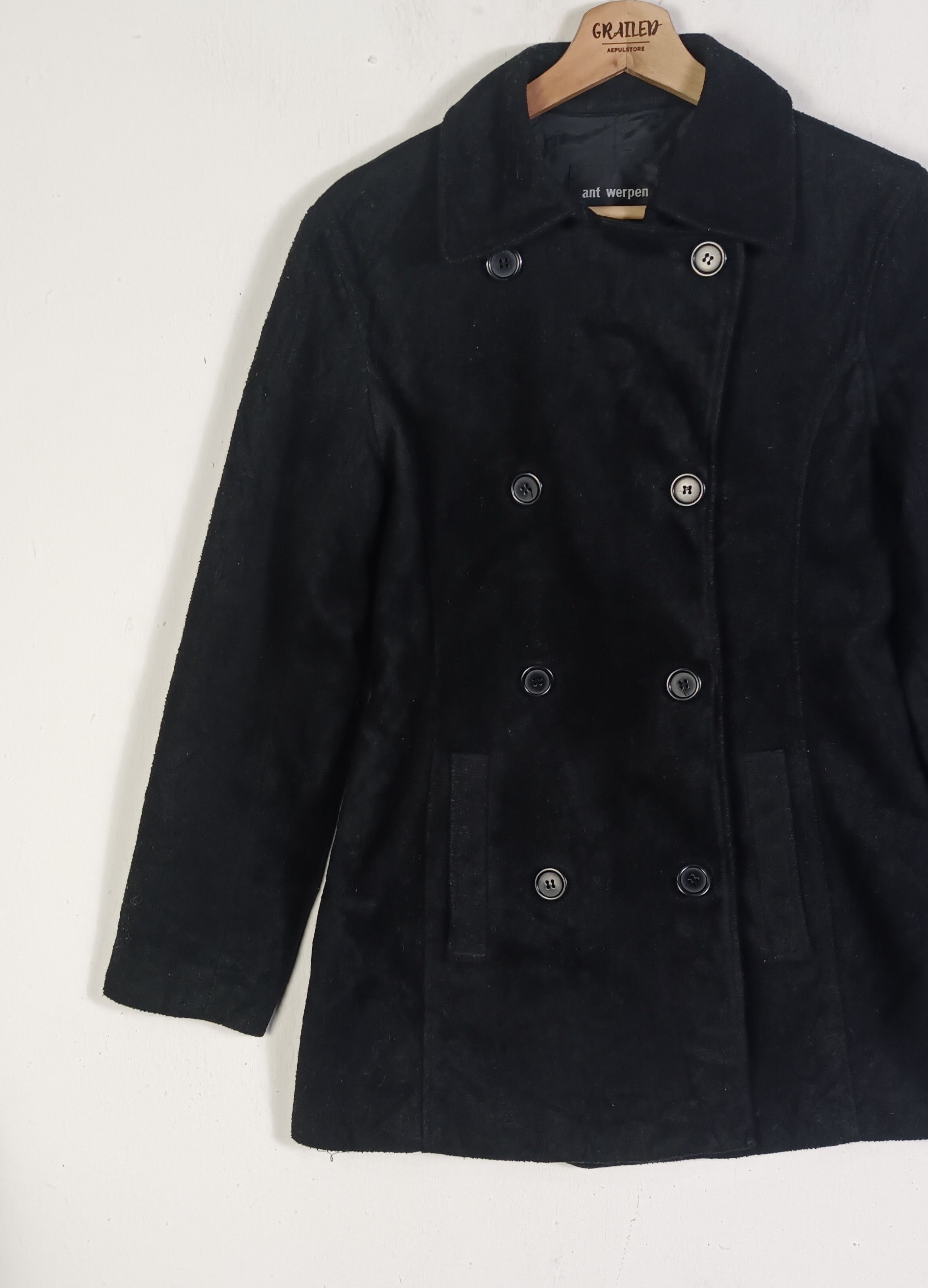 Essentiel Antwerp Vintage🔥 Essentiel AntWerp Loose Fit Pea Coat Size S / US 4 / IT 40 - 2 Thumbnail