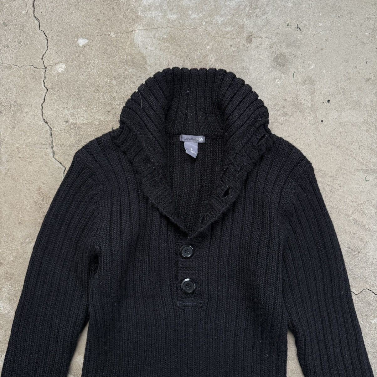 Japanese Brand 00's H&M Button Up Wool Sweater Minimalist Size US L / EU 52-54 / 3 - 5 Thumbnail