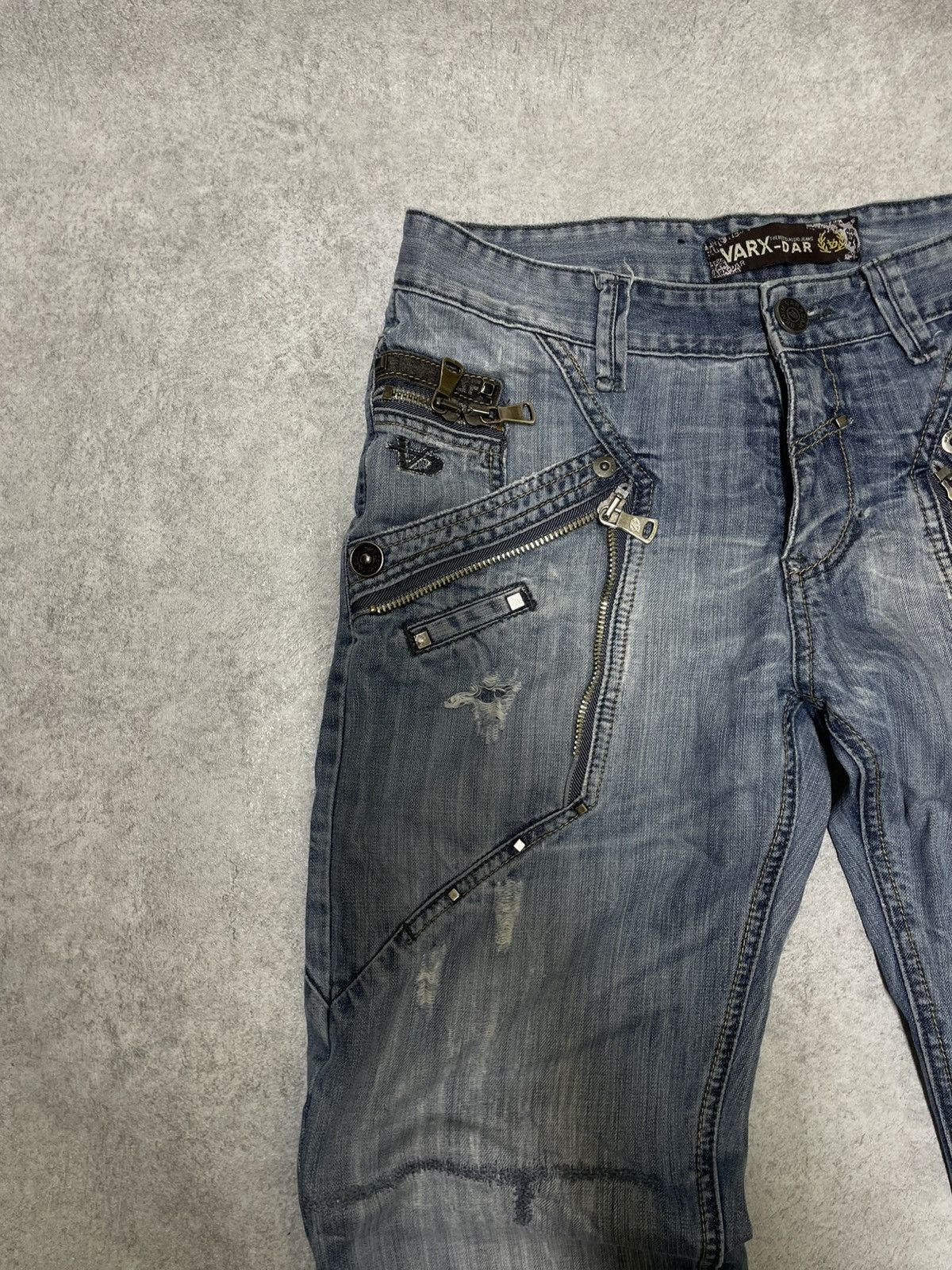 If Six Was Nine × Japanese Brand × Le Grande Bleu (L.G.B.) Y2K Distress Cuffs Denim IFSIXWASNINE Style Size US 33 - 8 Thumbnail