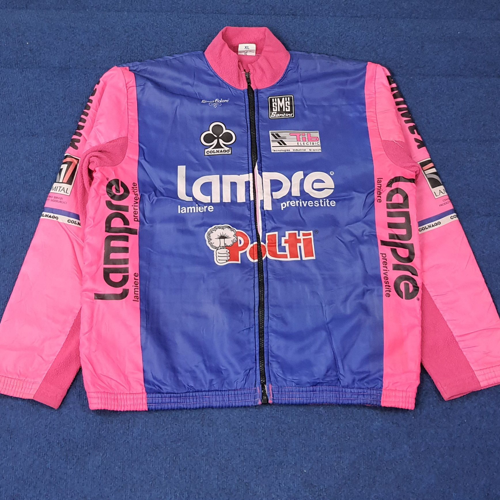 Gear for Sports Vintage 90s Santini Lempre-Polti Cycling Thermal C263N13 Size US XL / EU 56 / 4 - 1 Thumbnail