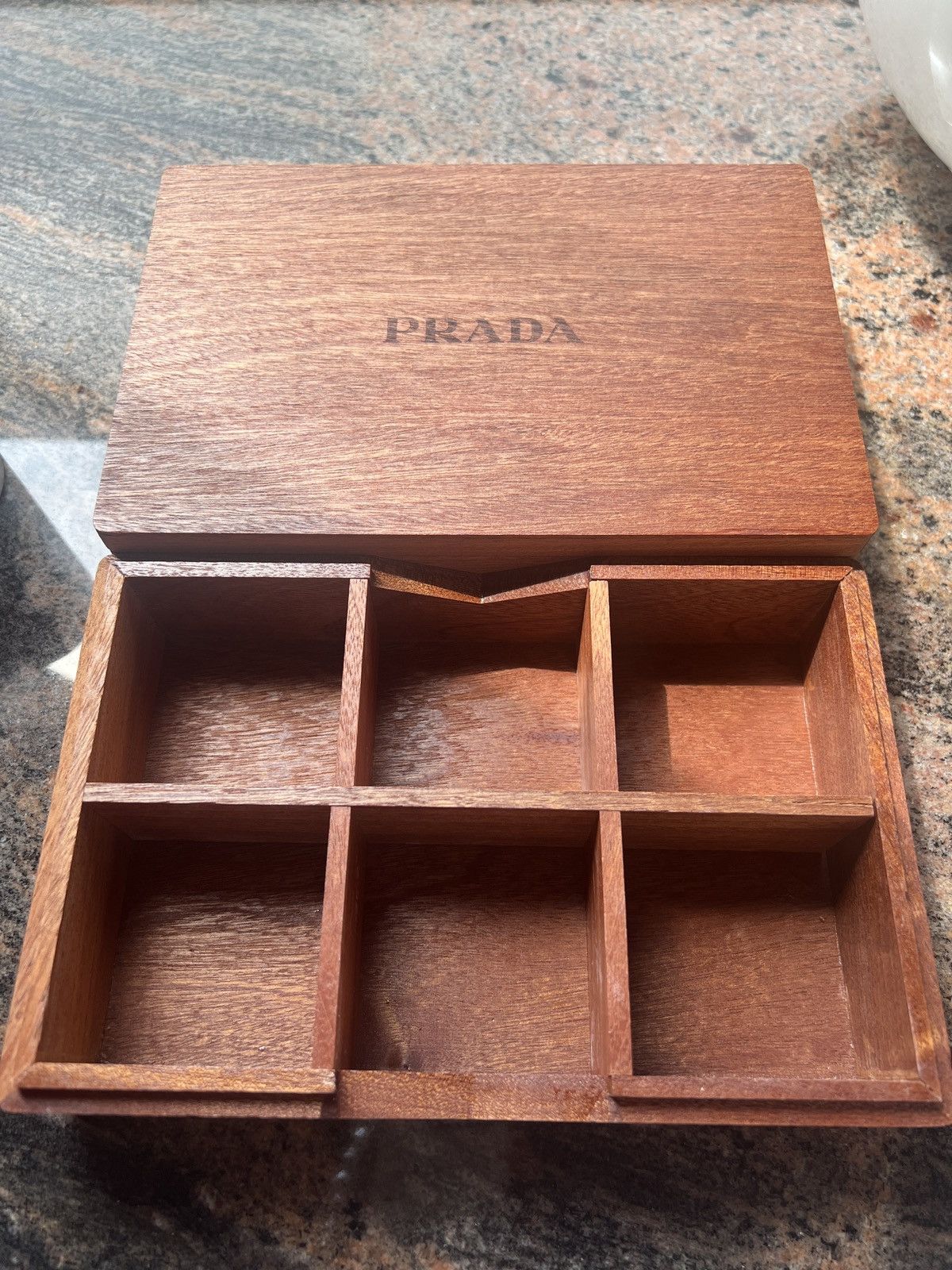 Prada Prada wooden candy jewelry storage box with coasters Size ONE SIZE - 6 Thumbnail