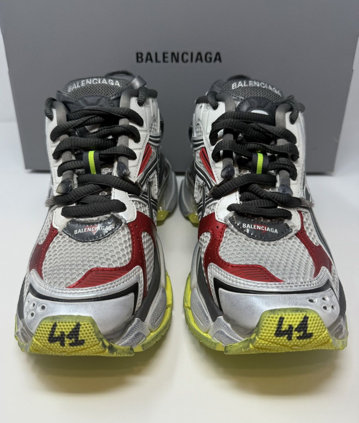 Balenciaga Balenciaga Runner Sneaker Red/Yellow Size US 8 / EU 41 - 2 Thumbnail