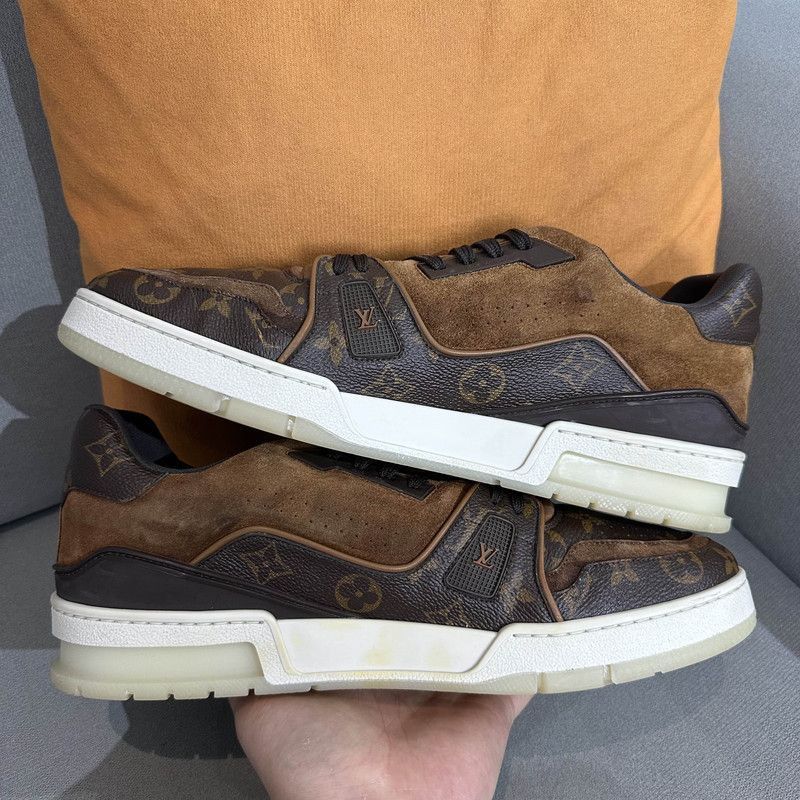 Louis Vuitton Louis Vuitton Stylish Brown Low-Top Trainers -2508 Size US 9.5 / EU 42-43 - 8 Thumbnail