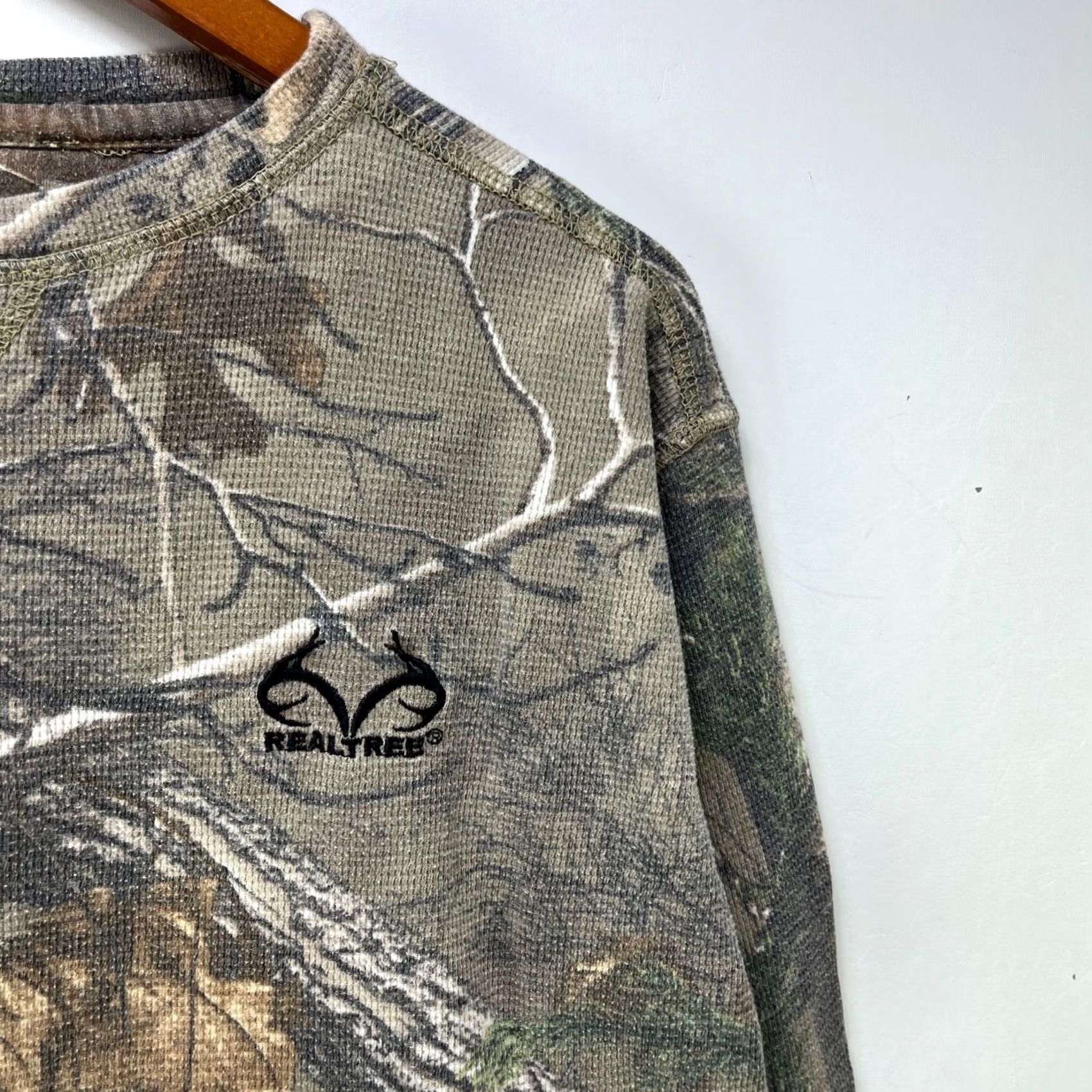 Realtree Vintage Realtree Camo Thermal Waffle Knit Shirt M Size US M / EU 48-50 / 2 - 3 Thumbnail