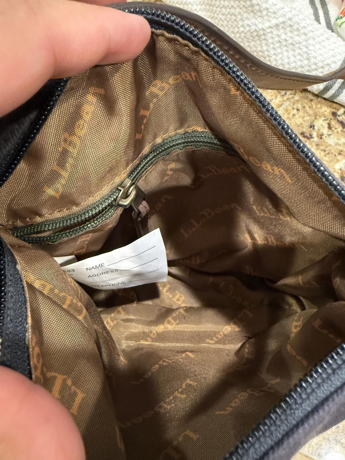 L.L. Bean Vintage LL.Bean Waxed Canvas Crossbody Bag – Small Size ONE SIZE - 6 Thumbnail