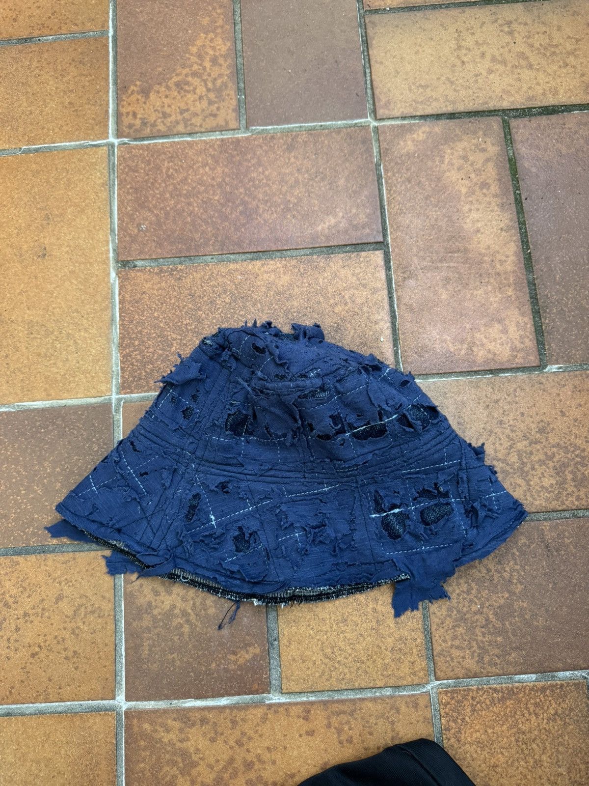 Paradoxe Paris Paradoxe Paris Blue Flayed Sail Bucket Hat Size ONE SIZE - 3 Thumbnail
