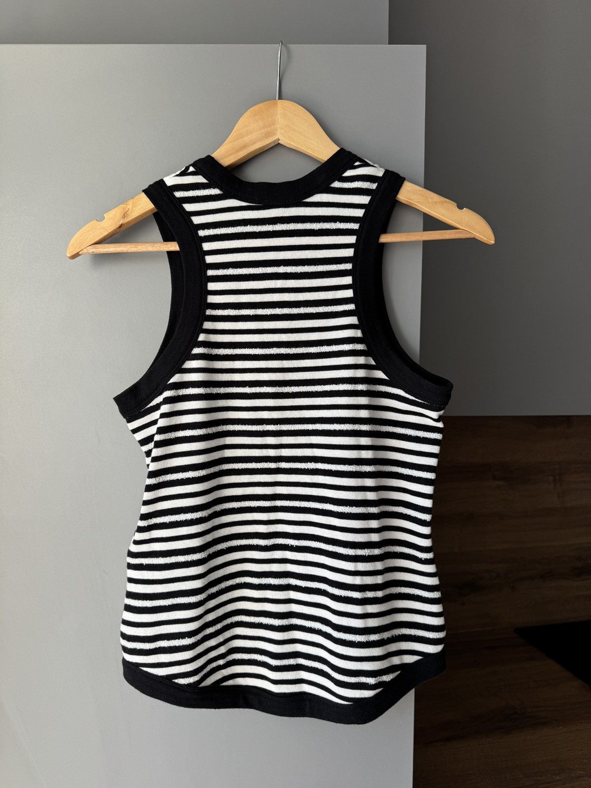 Saint Laurent Paris Saint Laurent Cassandre Black & White Tank Top Size XS / US 0-2 / IT 36-38 - 5 Thumbnail
