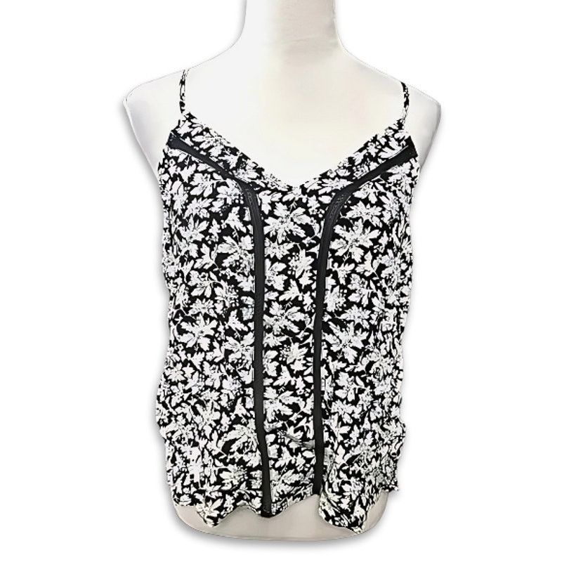 Treasure & Bond Treasure & Bond Camisole Tank Floral Lace Straps Black/White Size M / US 6-8 / IT 42-44 - 2 Thumbnail
