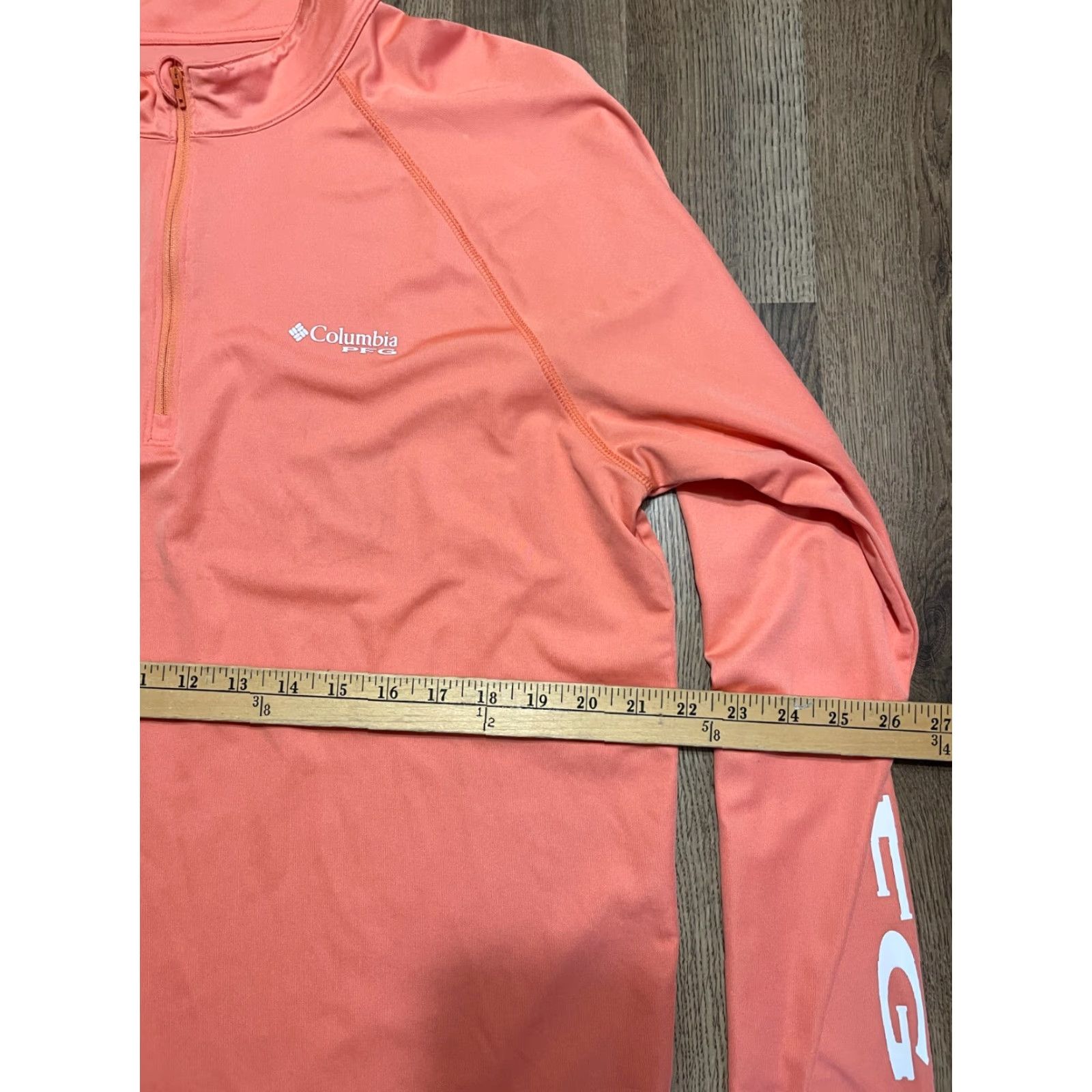 Vintage Columbia Shirt Womens Large Orange Long Sleeve 3/4 Zipper Athletic Wear Casual Fall Spring Summer Womens Size L / US 10 / IT 46 - 7 Thumbnail