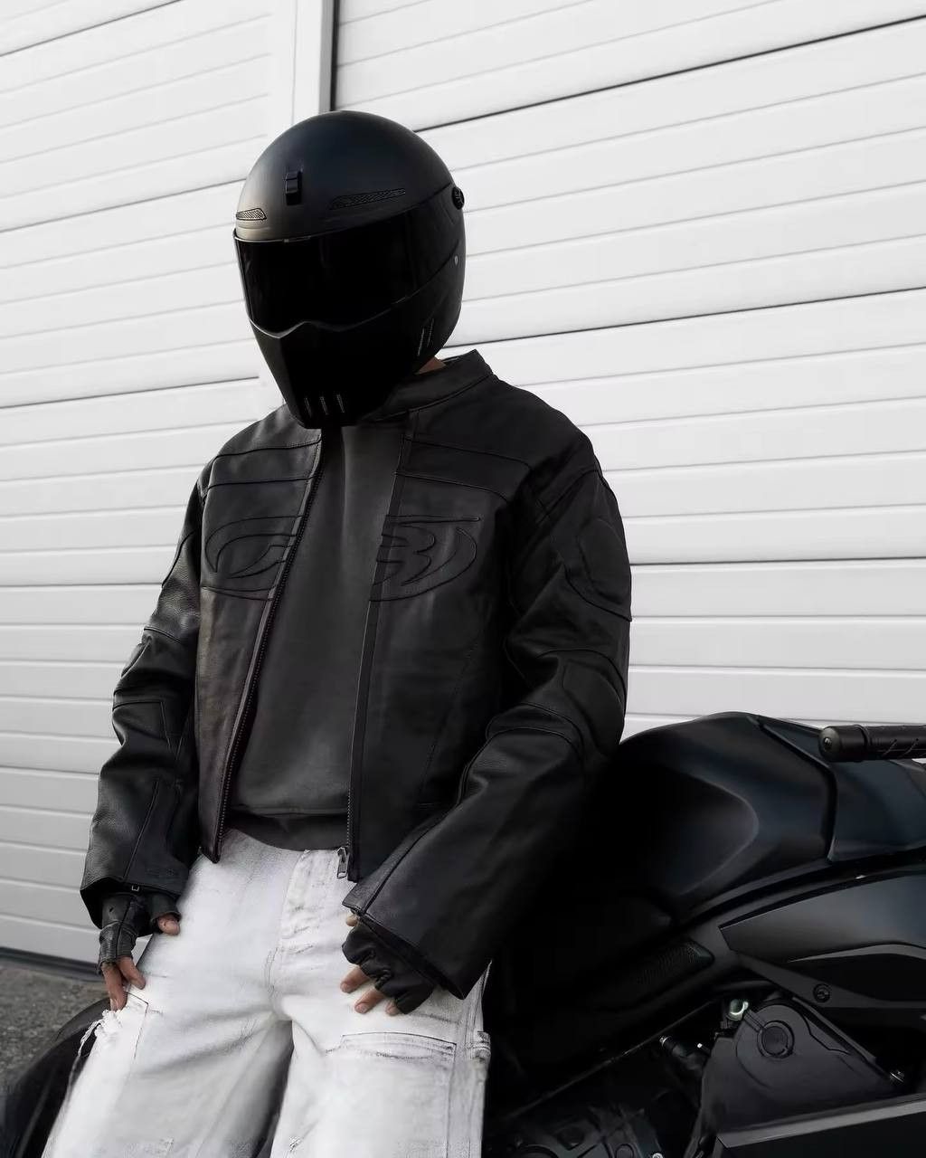 Japanese Brand × Vintage designer style moto jacket with zipper Size US L / EU 52-54 / 3 - 1 Thumbnail