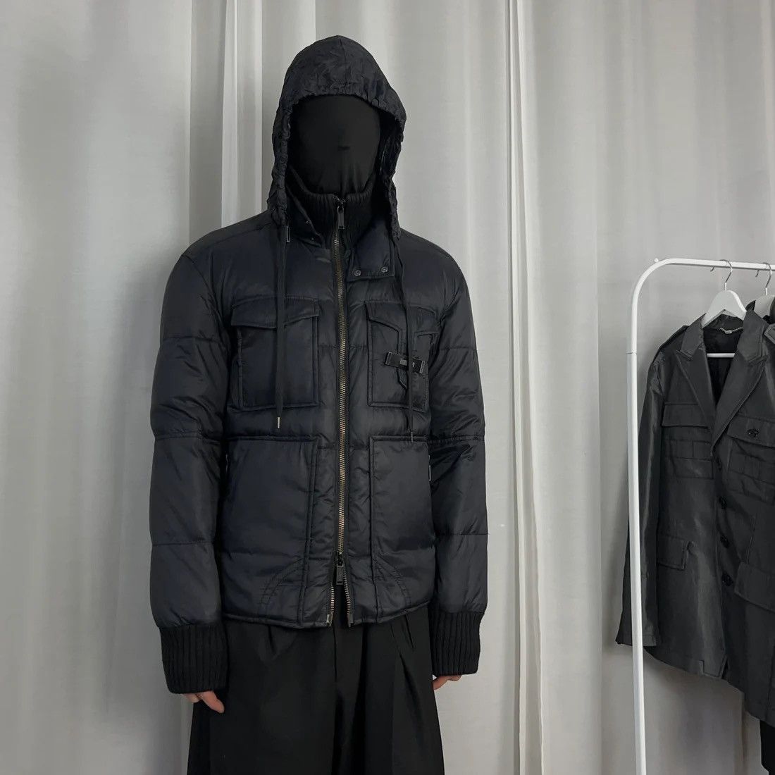 Dirk Bikkembergs Dirk Bikkembergs Double Collar Cargo Puffer Jacket Size US L / EU 52-54 / 3 - 2 Thumbnail