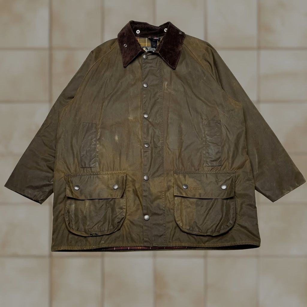 Barbour Barbour Classic Beaufort Waxed Jacket Men's C46 A830 Plaid Lined Olive Size US S / EU 44-46 / 1 - 1 Thumbnail