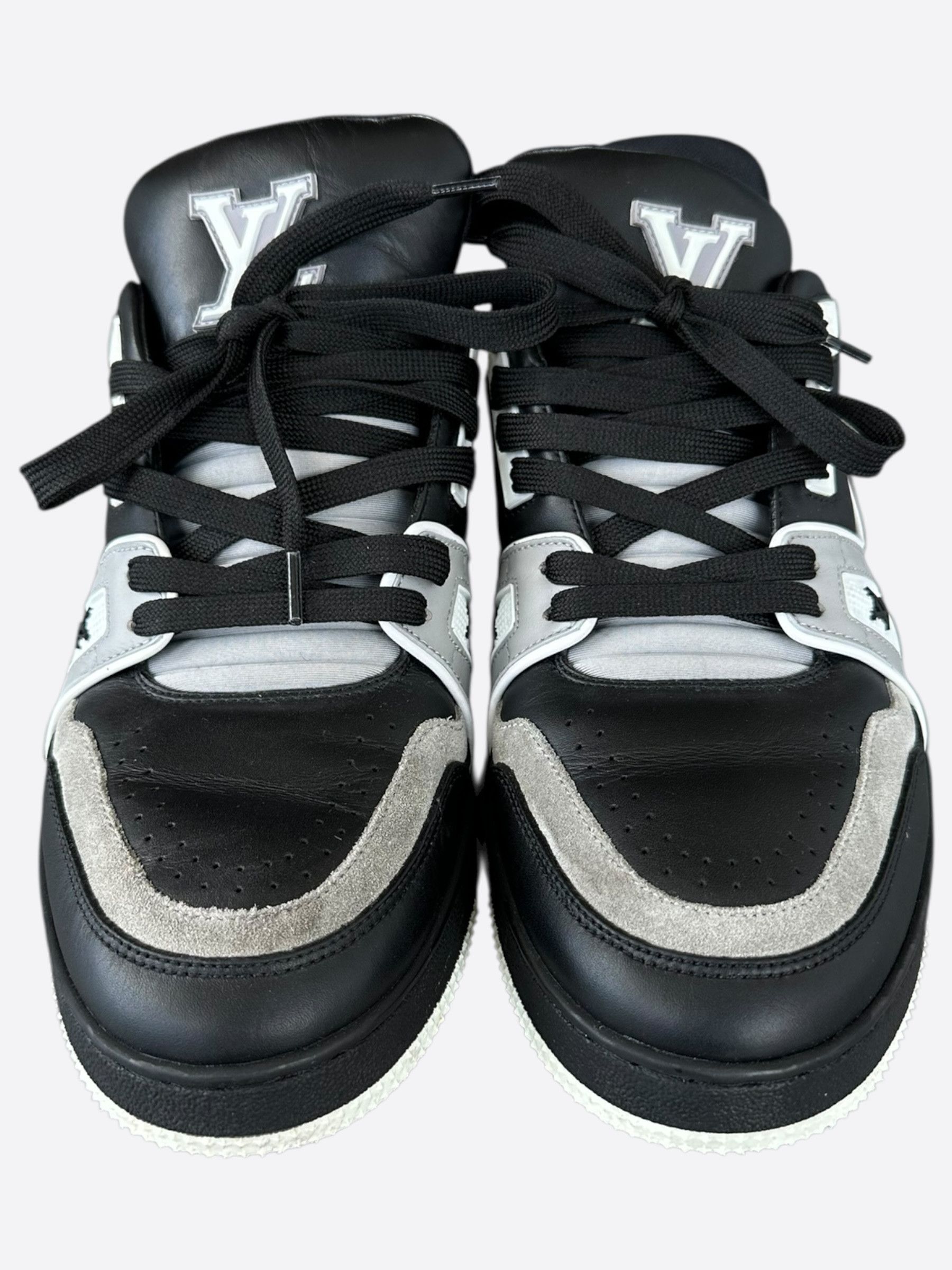 Louis Vuitton Louis Vuitton Black & Grey Trainers Size US 8 / EU 41 - 2 Thumbnail