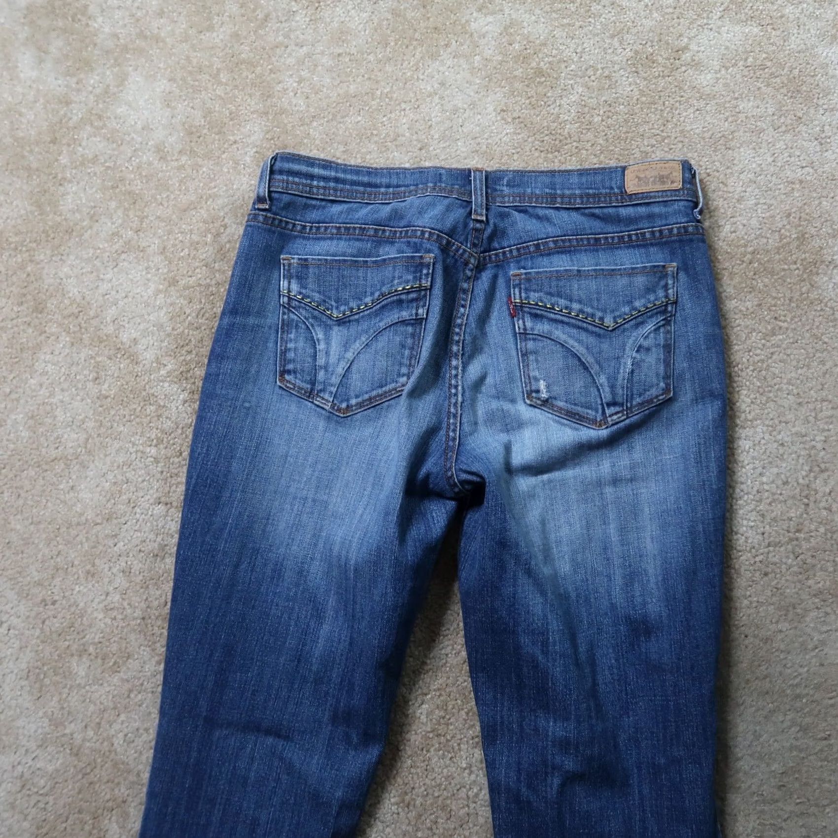 Levi's Levi's 505 Jeans Womens 8 Straight Leg Denim Blue 33in Inseam 30 Waist Stretch Pockets Regular Size Type Jeans Size 30" / US 8 / IT 44 - 5 Thumbnail