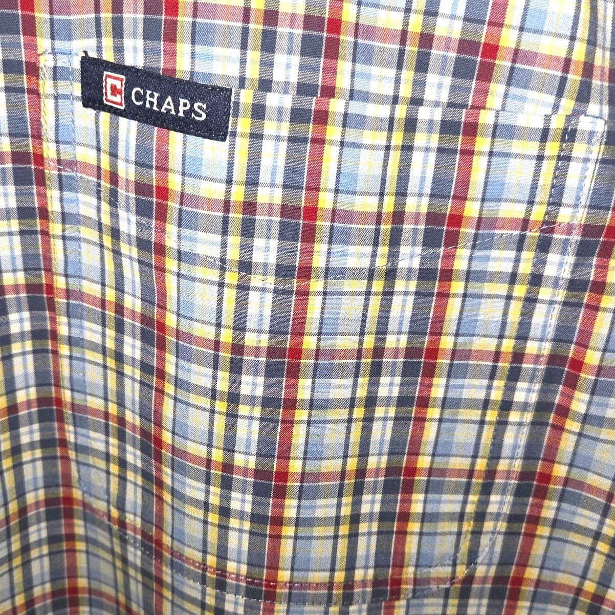Chaps Chaps Large Plaid Short Sleeve Multicolor Button Up Size US L / EU 52-54 / 3 - 5 Thumbnail