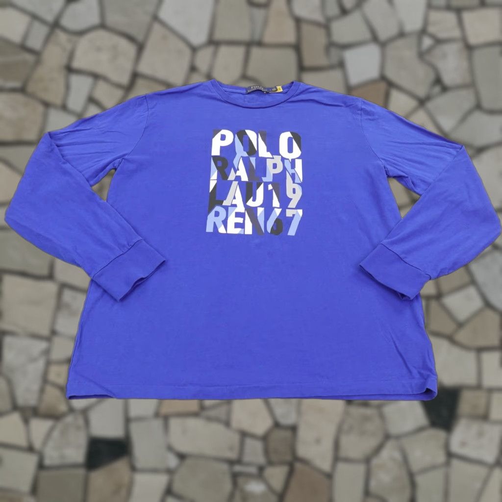 Polo Ralph Lauren Polo Ralph Lauren Men’s Long Sleeve Graphic Crewneck T-Shirt Medium Blue Cotton All Seasons Size US M / EU 48-50 / 2 - 1 Thumbnail