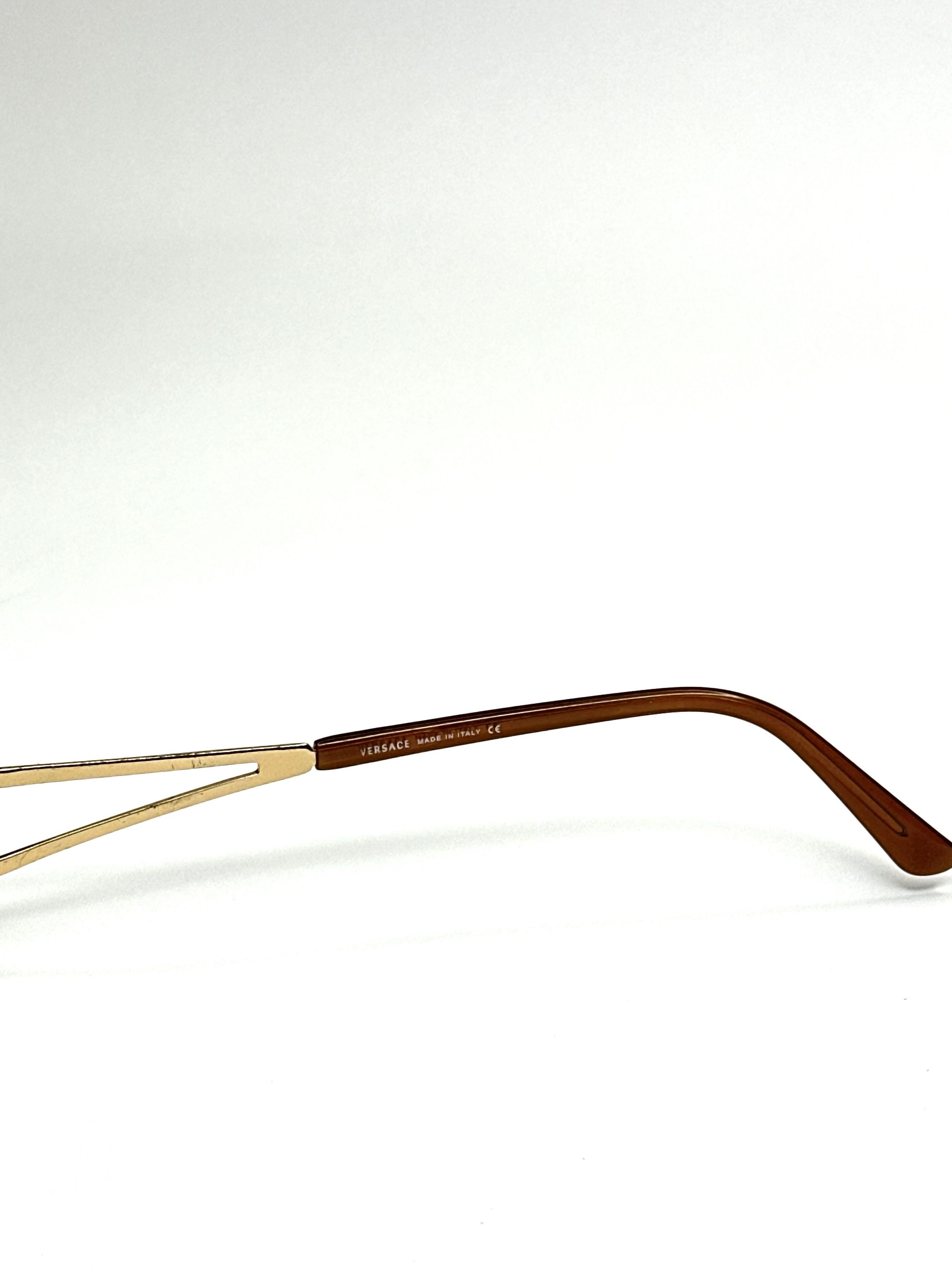 Versace Versace Gold Barocco Ornament Slim Glasses Size ONE SIZE - 7 Thumbnail