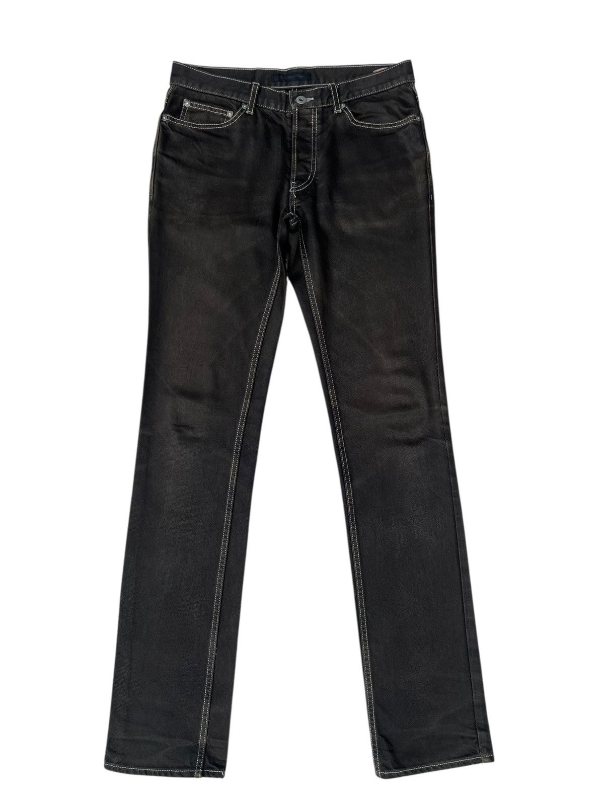 Lounge Lizard Lounge Lizard Waxed Denim Jeans Size US 30 / EU 46 - 1 Thumbnail