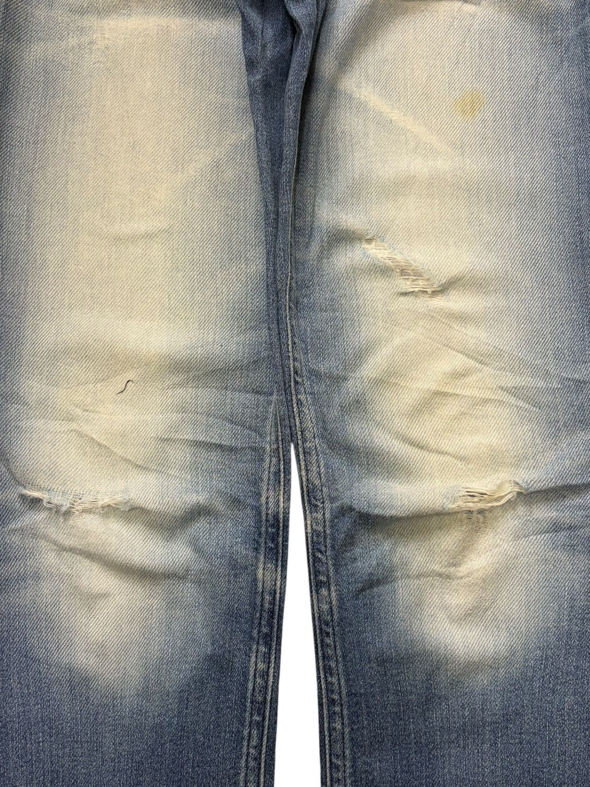 Diesel Vintage Italy Diesel Lowky Faded Wash Distressed Jeans Size 27" / US 4 / IT 40 - 3 Thumbnail
