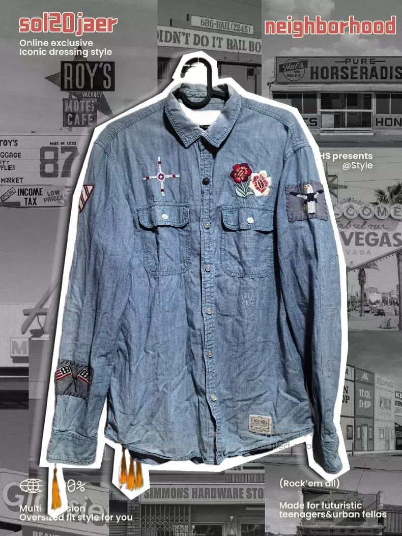 Neighborhood Neighborhood Denim Shirt Size US M / EU 48-50 / 2 - 2 Thumbnail